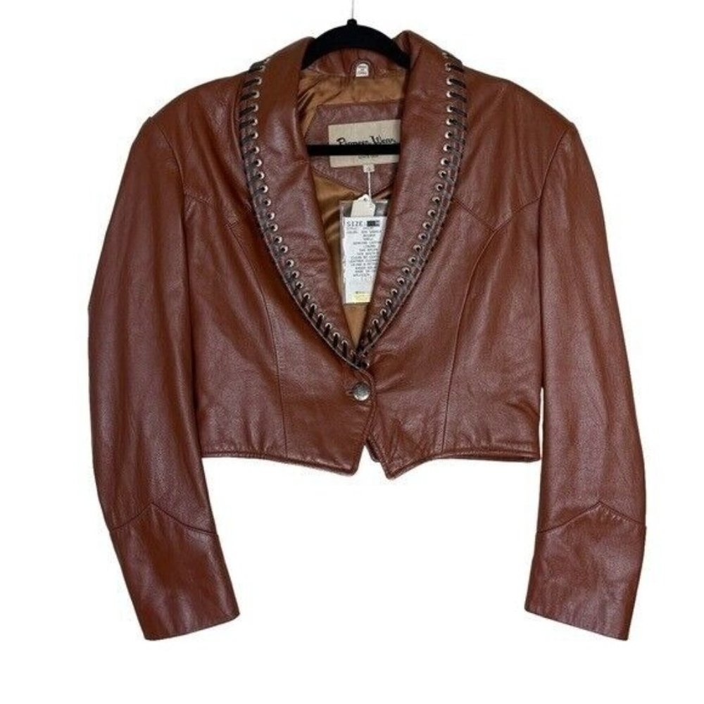 Vintage Pioneer Wear Women’s Western genuine leather jacket size Medium - Picture 1 of 12